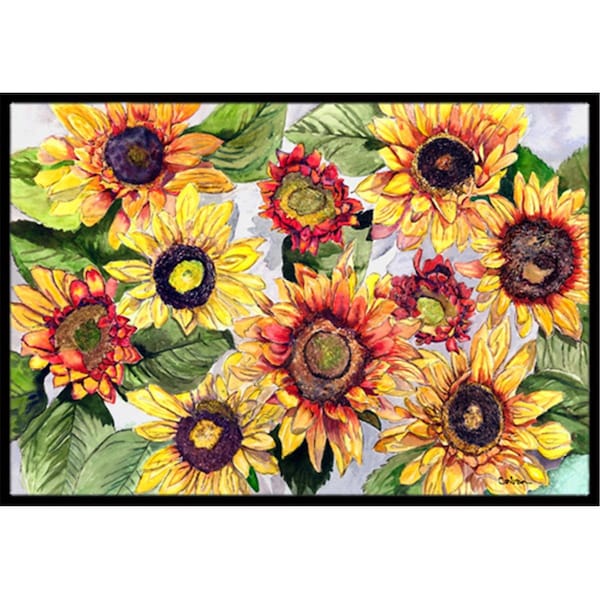 Jensendistributionservices 18 x 27 In. Sunflowers Indoor or Outdoor Mat MI2554173 - main